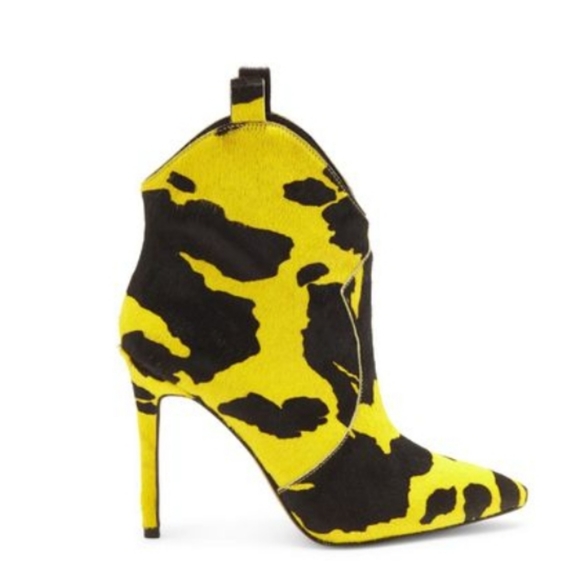 Jessica Simpson Shoes - Jessica Simpson cowprint ankle booties size 9
